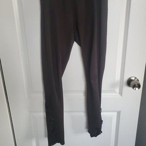 Black Popfit Mesh Detail Workout Leggings